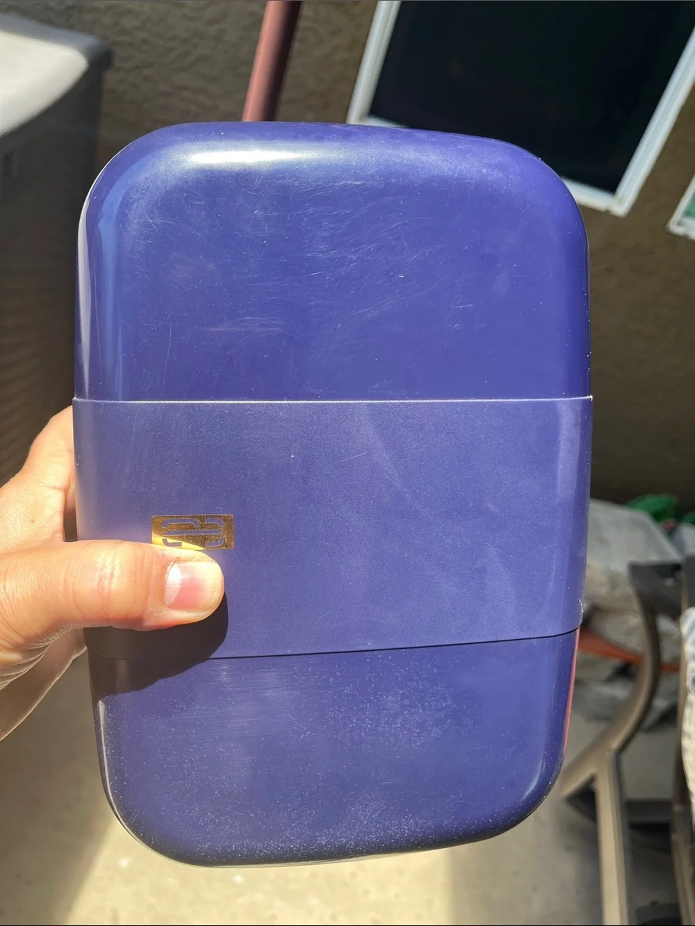 Navy Plastic Multi-Compartment Storage Box